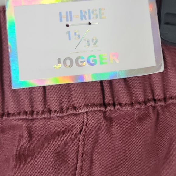 Tinseltown Utility Joggers Pants with Relaxed Fit Juniors size 15 Raspberry - Picture 5 of 5